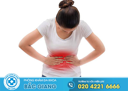 Viêm lộ tuyến có bị đau bụng?